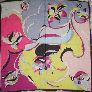 Rare LOT of 8 EMILIO PUCCI scarves scarf wrap silk cotton VINTAGE